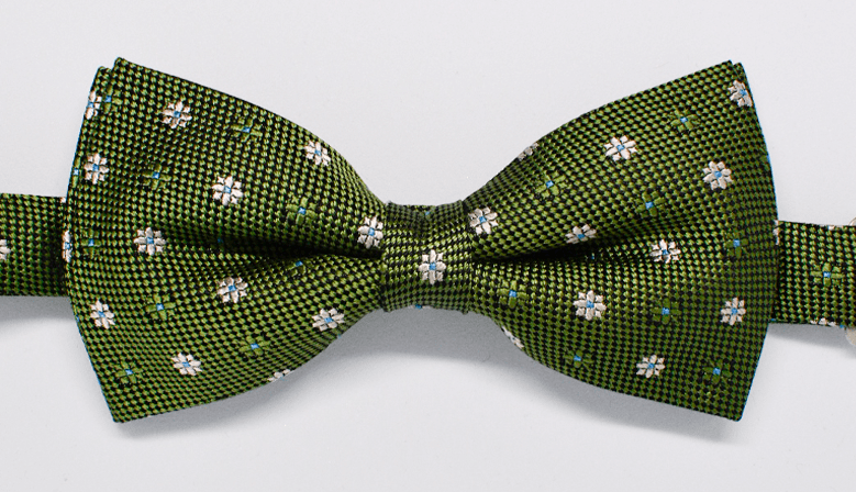 Imagen de categoría de pajaritas estampadas, pajarita verde floral