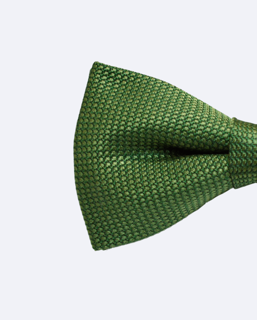 Pajarita verde claro de seda jacquard – Exclusivo tinto in filo