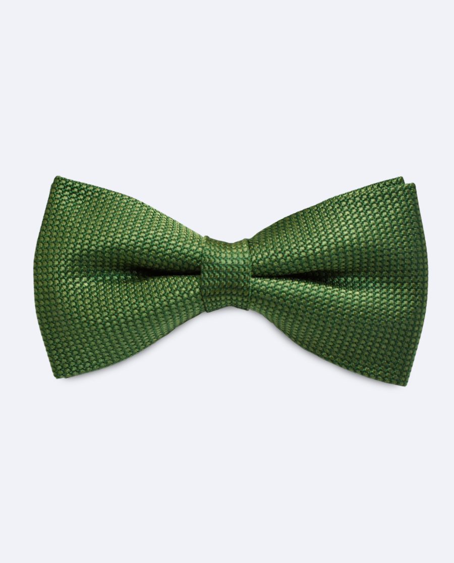 Pajarita verde claro de seda jacquard – Exclusivo tinto in filo
