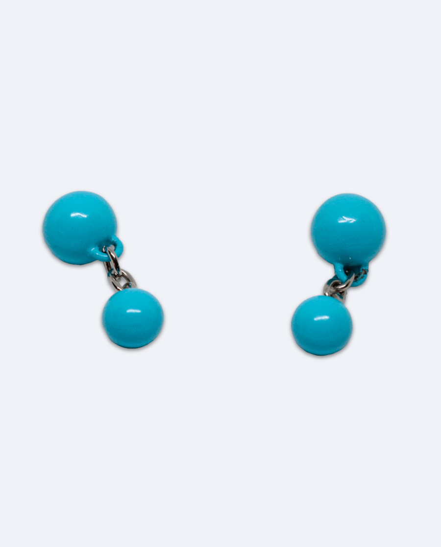 Gemelos bola azul claro