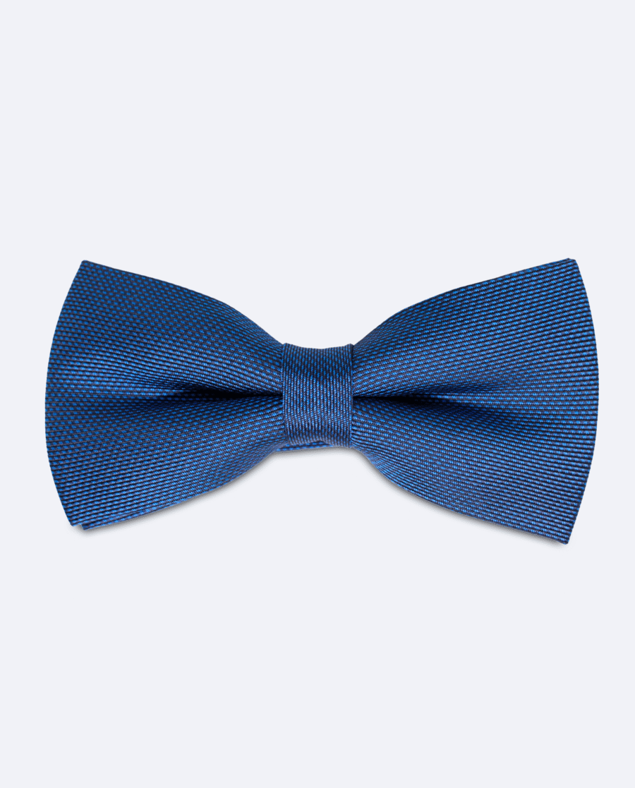 Pajarita azul marino con micropuntos