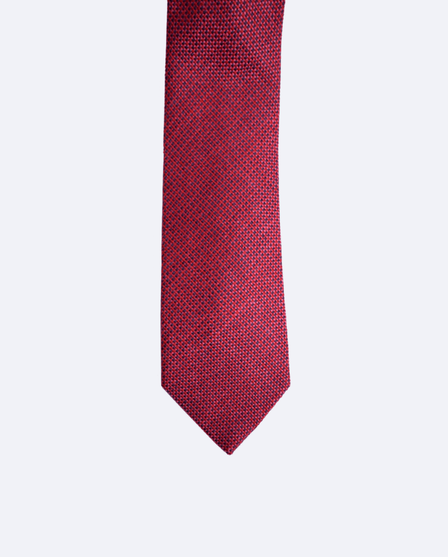 Corbata de lana rosa